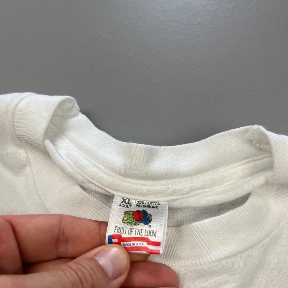Fruit of the Loom T-Shirt Mens XL White Rush Limbaugh For President Vintage 90s - Picture 5 of 12
